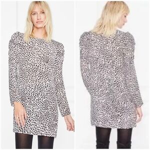 Anine Bing Leopard Print Kingston Dress size XS